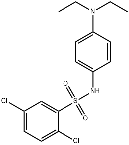 2,5-dichloro-N-[4-(diethylamino)phenyl]benzenesulfonamide Struktur