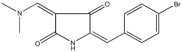 5-(4-bromobenzylidene)-3-[(dimethylamino)methylene]-2,4-pyrrolidinedione Struktur