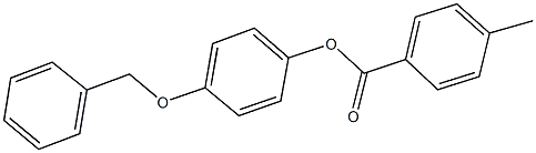 4-(benzyloxy)phenyl 4-methylbenzoate Struktur