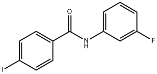 N-(3-fluorophenyl)-4-iodobenzamide Struktur