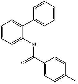 N-[1,1'-biphenyl]-2-yl-4-iodobenzamide Struktur