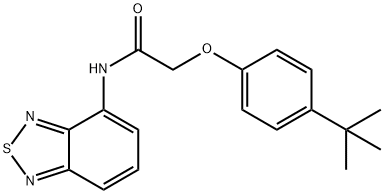 N-(2,1,3-benzothiadiazol-4-yl)-2-(4-tert-butylphenoxy)acetamide Struktur