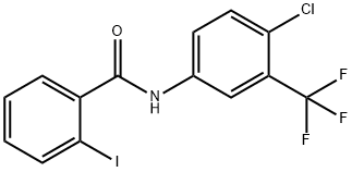 N-[4-chloro-3-(trifluoromethyl)phenyl]-2-iodobenzamide Struktur