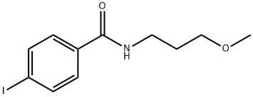 4-iodo-N-(3-methoxypropyl)benzamide Struktur