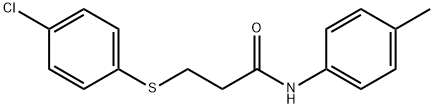 3-[(4-chlorophenyl)sulfanyl]-N-(4-methylphenyl)propanamide Struktur