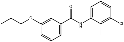 N-(3-chloro-2-methylphenyl)-3-propoxybenzamide Struktur