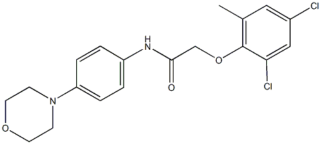 2-[(2,4-dichloro-6-methylphenyl)oxy]-N-(4-morpholin-4-ylphenyl)acetamide Struktur