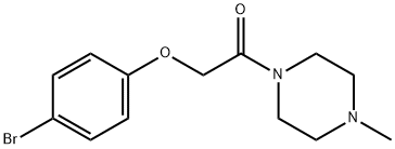 1-[(4-bromophenoxy)acetyl]-4-methylpiperazine Struktur