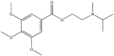 2-[isopropyl(methyl)amino]ethyl 3,4,5-trimethoxybenzoate Struktur