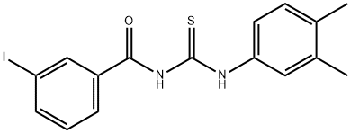 N-(3,4-dimethylphenyl)-N'-(3-iodobenzoyl)thiourea Struktur