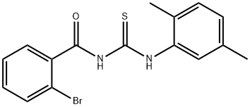 N-(2-bromobenzoyl)-N'-(2,5-dimethylphenyl)thiourea Struktur