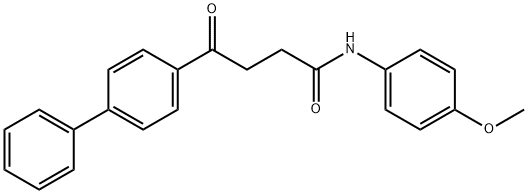 4-[1,1'-biphenyl]-4-yl-N-(4-methoxyphenyl)-4-oxobutanamide Struktur