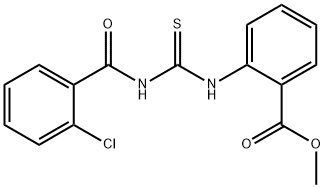 methyl 2-({[(2-chlorobenzoyl)amino]carbothioyl}amino)benzoate Struktur