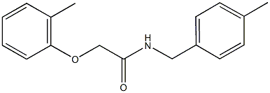 N-(4-methylbenzyl)-2-(2-methylphenoxy)acetamide Struktur