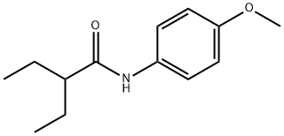 2-ethyl-N-(4-methoxyphenyl)butanamide Struktur