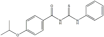 N-(4-isopropoxybenzoyl)-N'-phenylthiourea Struktur