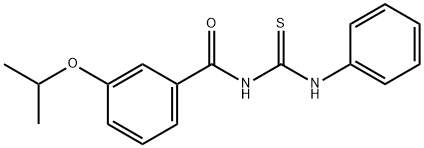 N-(3-isopropoxybenzoyl)-N'-phenylthiourea Struktur