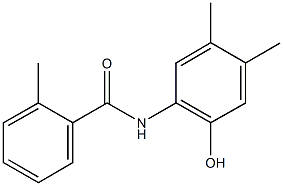 N-(2-hydroxy-4,5-dimethylphenyl)-2-methylbenzamide Struktur