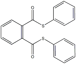 S~1~,S~2~-diphenyl 1,2-benzenedicarbothioate Struktur