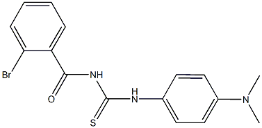 N-(2-bromobenzoyl)-N'-[4-(dimethylamino)phenyl]thiourea Struktur