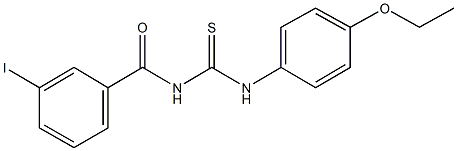 N-(4-ethoxyphenyl)-N'-(3-iodobenzoyl)thiourea Struktur