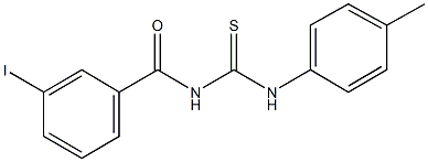 N-(3-iodobenzoyl)-N'-(4-methylphenyl)thiourea Struktur