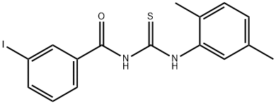 N-(2,5-dimethylphenyl)-N'-(3-iodobenzoyl)thiourea Struktur