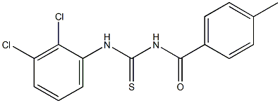 N-(2,3-dichlorophenyl)-N'-(4-methylbenzoyl)thiourea Struktur