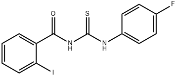 N-(4-fluorophenyl)-N'-(2-iodobenzoyl)thiourea Struktur