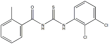 N-(2,3-dichlorophenyl)-N'-(2-methylbenzoyl)thiourea Struktur