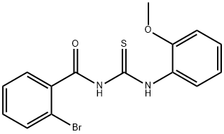 N-(2-bromobenzoyl)-N'-(2-methoxyphenyl)thiourea Struktur