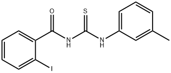 N-(2-iodobenzoyl)-N'-(3-methylphenyl)thiourea Struktur