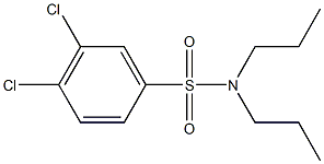 3,4-dichloro-N,N-dipropylbenzenesulfonamide Struktur