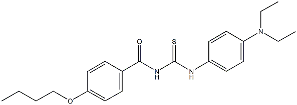 N-(4-butoxybenzoyl)-N'-[4-(diethylamino)phenyl]thiourea Struktur