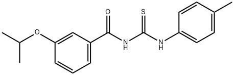 N-(3-isopropoxybenzoyl)-N'-(4-methylphenyl)thiourea Struktur