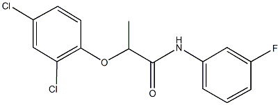 2-(2,4-dichlorophenoxy)-N-(3-fluorophenyl)propanamide Struktur