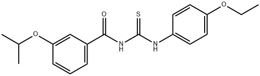 N-(4-ethoxyphenyl)-N'-(3-isopropoxybenzoyl)thiourea Struktur