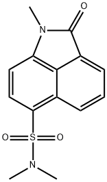 N,N,1-trimethyl-2-oxo-1,2-dihydrobenzo[cd]indole-6-sulfonamide Struktur