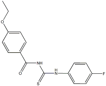 N-{[4-(ethyloxy)phenyl]carbonyl}-N'-(4-fluorophenyl)thiourea Struktur