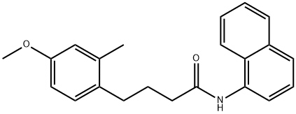 4-(4-methoxy-2-methylphenyl)-N-(1-naphthyl)butanamide Struktur