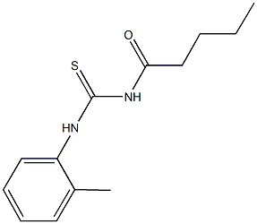 N-(2-methylphenyl)-N'-pentanoylthiourea Struktur