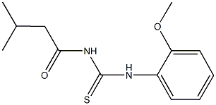 N-(2-methoxyphenyl)-N'-(3-methylbutanoyl)thiourea Struktur