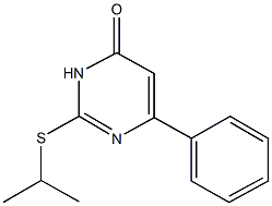 2-(isopropylsulfanyl)-6-phenyl-4(3H)-pyrimidinone Struktur