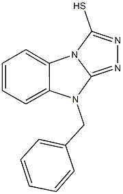 9-benzyl-9H-[1,2,4]triazolo[4,3-a]benzimidazol-3-yl hydrosulfide Struktur