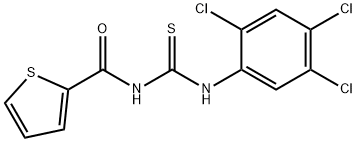 N-(2-thienylcarbonyl)-N'-(2,4,5-trichlorophenyl)thiourea Struktur