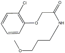 2-(2-chlorophenoxy)-N-(3-methoxypropyl)acetamide Struktur