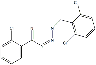 5-(2-chlorophenyl)-2-(2,6-dichlorobenzyl)-2H-tetraazole Struktur