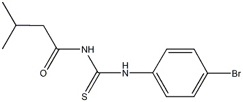 N-(4-bromophenyl)-N'-(3-methylbutanoyl)thiourea Struktur