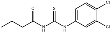 N-butyryl-N'-(3,4-dichlorophenyl)thiourea Struktur