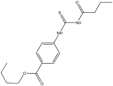 butyl 4-{[(butyrylamino)carbothioyl]amino}benzoate Struktur